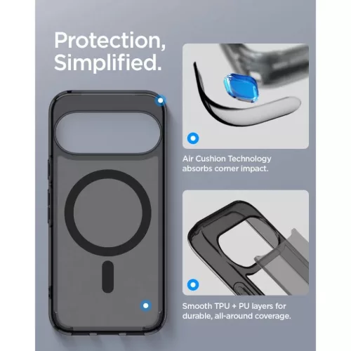 Google Pixel 11 matt fekete Spigen Ultra Hybrid Mag MagSafe tok-8800337245752 8 kép