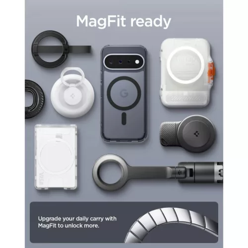 Google Pixel 11 matt fekete Spigen Ultra Hybrid Mag MagSafe tok-8800337245752 9 kép