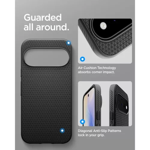 Google Pixel 11 matt fekete Spigen Liquid Air Mag MagSafe tok-8800337245721 10 kép