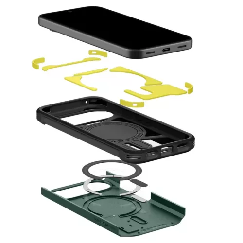 Google Pixel 11 Mélyzöld Spigen Tough Armor Mag MagSafe tok-8800337249835 7 kép