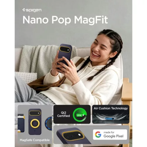 Google Pixel 11 Áfonya tengerészkék Spigen Nano Pop Mag MagSafe tok-8800337245776 8 kép
