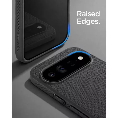 Google Pixel 11 Pro Matte Black Spigen Liquid Air tok-8800337245615 8 kép