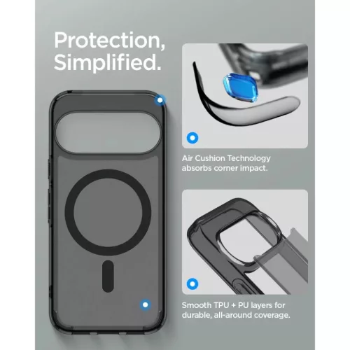 Google Pixel 11 Pro matt fekete Spigen Ultra Hybrid Mag MagSafe tok-8800337245653 8 kép