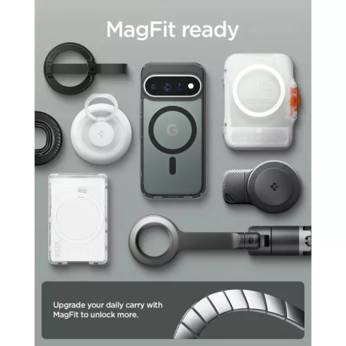 Google Pixel 11 Pro matt fekete Spigen Ultra Hybrid Mag MagSafe tok-8800337245653 9 kép