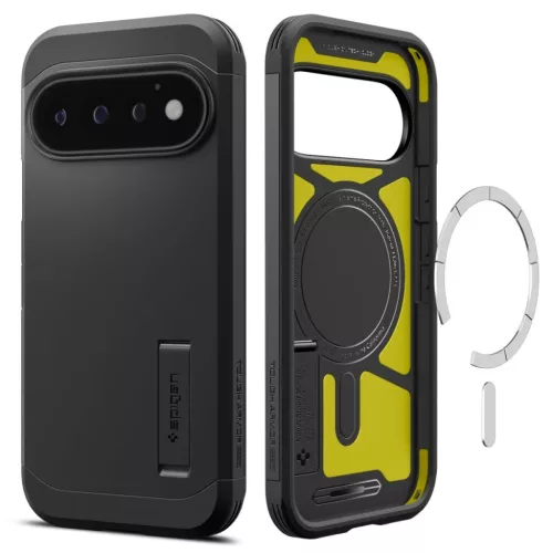Google Pixel 11 Pro fekete Spigen Tough Armor Mag MagSafe tok-8800337245660 3 kép