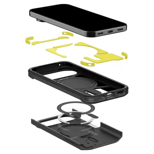 Google Pixel 11 Pro fekete Spigen Tough Armor Mag MagSafe tok-8800337245660 8 kép