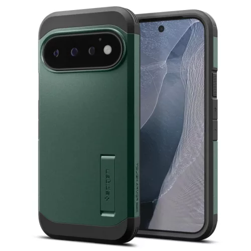 Google Pixel 11 Pro mélyzöld Spigen Tough Armor Mag MagSafe tok-8800337249880 3 kép