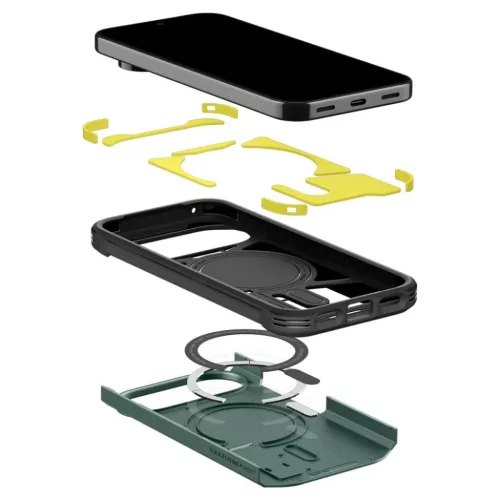 Google Pixel 11 Pro mélyzöld Spigen Tough Armor Mag MagSafe tok-8800337249880 8 kép