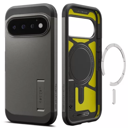 Google Pixel 11 Pro Gunmetal Spigen Tough Armor Mag MagSafe tok-8800337249897 2 kép