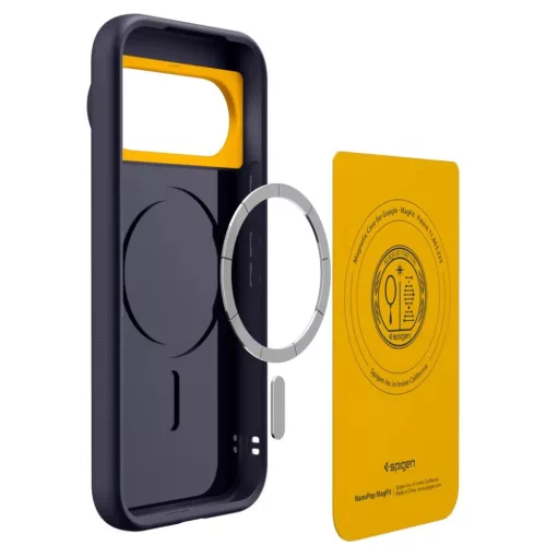 Google Pixel 11 Pro sötétkék-sárga Spigen Nano Pop MagSafe tok-8800337245677 6 kép