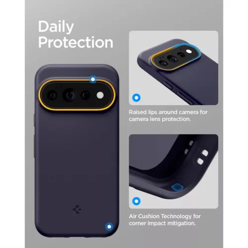Google Pixel 11 Pro sötétkék-sárga Spigen Nano Pop MagSafe tok-8800337245677 9 kép