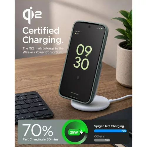 Google Pixel 11 Pro XL mélységzöld Spigen Liquid Air Mag MagSafe to-8800337249927 9 kép