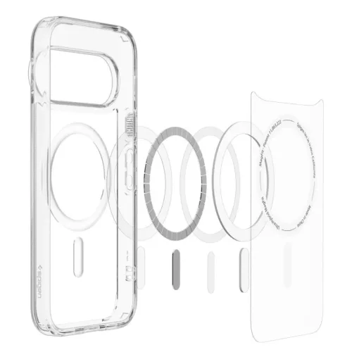 Google Pixel 11 Pro XL átlátszó-fehér Spigen Ultra Hybrid Mag MagS-8800337245844 6 kép