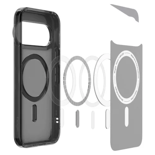 Google Pixel 11 Pro XL Frost Black Spigen Ultra Hybrid Mag MagSafe tok-8800337245851 6 kép