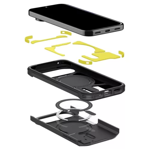 Google Pixel 11 Pro XL fekete Spigen Tough Armor Mag MagSafe tok-8800337245868 7 kép
