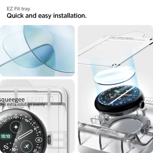 Google Pixel Watch 3 / 4 / 5 (45 mm) átlátszó Spigen Elite Shield E-8809971233767 6 kép