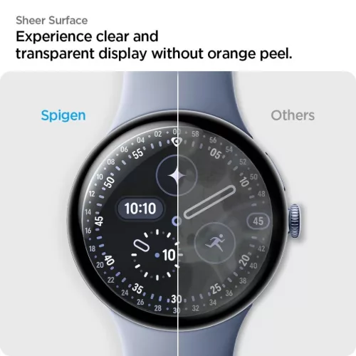 Google Pixel Watch 3 / 4 / 5 (45 mm) átlátszó Spigen Elite Shield E-8809971233767 9 kép