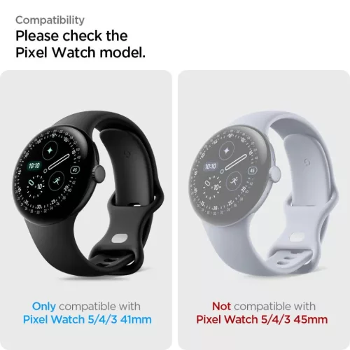 Google Pixel Watch 3 / 4 / 5 (41 mm) átlátszó Spigen Elite Shield E-8809971233750 5 kép