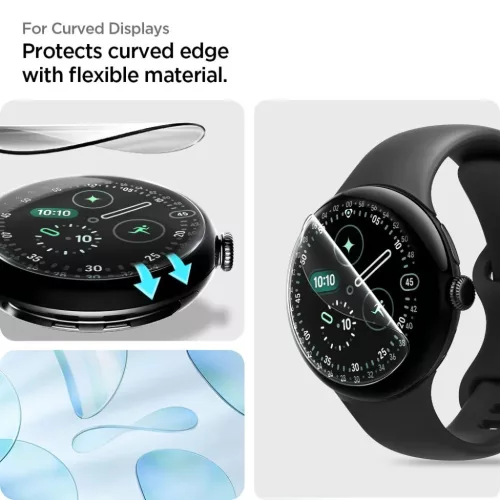 Google Pixel Watch 3 / 4 / 5 (41 mm) átlátszó Spigen Elite Shield E-8809971233750 8 kép