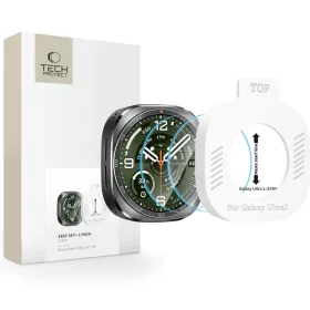   Samsung Galaxy Watch Ultra 2 2026 (47 mm) átlátszó Tech-Protect Easy Set+ 2 darabos edzett üvegfólia