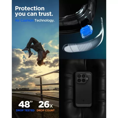  Xiaomi 17T Pro Matt fekete Spigen Rugged Armor tok-8800337249989 7 kép