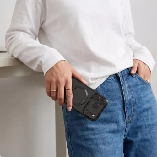  iPhone 17 Pro / 18 Pro Fényes fekete Tech-Protect MagFlex MagSafe to-5906302325184 7 kép