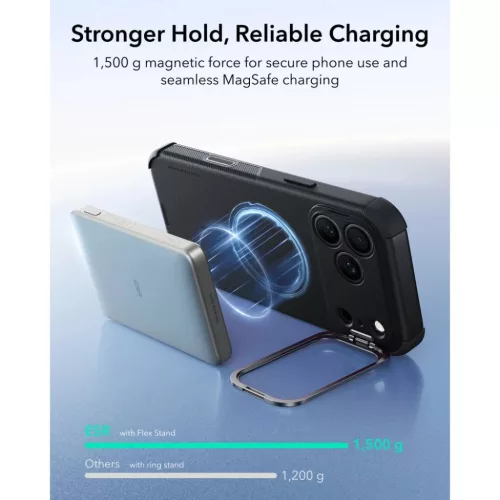  Apple iPhone 17 Pro Max / 18 Pro Max fekete ESR Cyber Tough Kickstand-4894240304006 7 kép