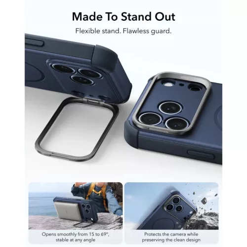  Apple iPhone 17 Pro Max / 18 Pro Max kék ESR Cyber Tough Kickstand M-4894240304105 4 kép