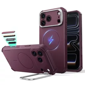  iPhone 17 Pro Max / 18 Pro Max mély bordó ESR Cyber Tough Kitámasz-4894240304020 1 kép