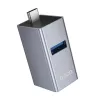 Hoco HB54A 3 az 1-ben USB-C adapter, szürke-6942007680806 1 kép