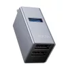 Hoco HB54A 3 az 1-ben USB-C adapter, szürke-6942007680806 4 kép