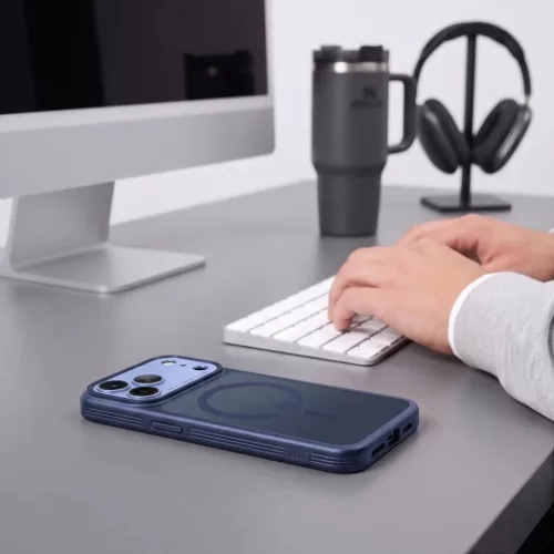  Apple iPhone 17 Pro / 18 Pro matt sötétkék Tech-Protect MagPrime M-5906302324811 5 kép