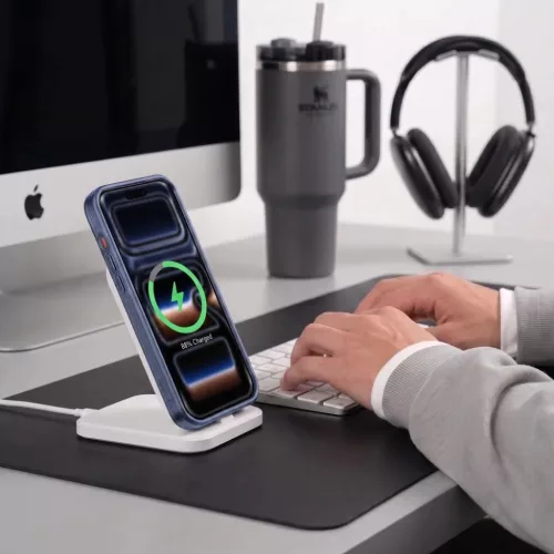  Apple iPhone 17 Pro / 18 Pro matt sötétkék Tech-Protect MagPrime M-5906302324811 6 kép