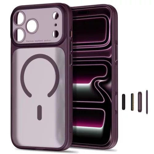  iPhone 17 Pro Max / 18 Pro Max matt sötét cseresznye Tech-Protect M-5906302342075 2 kép