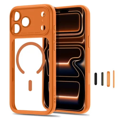 iPhone 17 Pro / 18 Pro kozmikus narancssárga/átlátszó Tech-Protect-5906302341948 2 kép