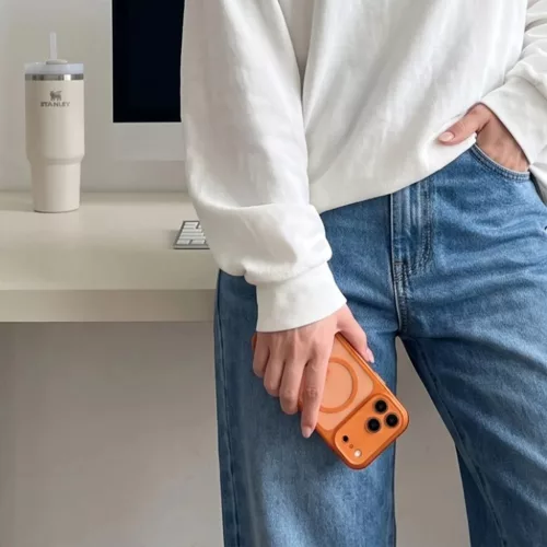 iPhone 17 Pro / 18 Pro kozmikus narancssárga/átlátszó Tech-Protect-5906302341948 7 kép