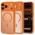 iPhone 17 Pro / 18 Pro matt kozmikus narancssárga Tech-Protect MagPeak MagSafe CC tok