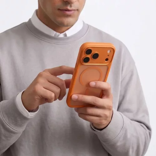 iPhone 17 Pro / 18 Pro matt kozmikus narancssárga Tech-Protect MagPea-5906302341863 6 kép