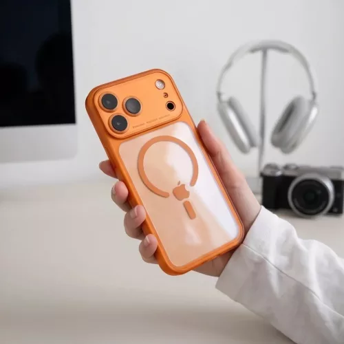 iPhone 17 Pro Max / 18 Pro Max kozmikus narancssárga/átlátszó Tech-5906302341955 6 kép