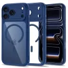 Apple iPhone 17 Pro Max / 18 Pro Max Mélykék/átlátszó Tech-Protect MagPeak MagSafe CC tok