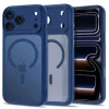 Apple iPhone 17 Pro Max / 18 Pro Max Mélykék matt Tech-Protect MagPeak MagSafe CC tok