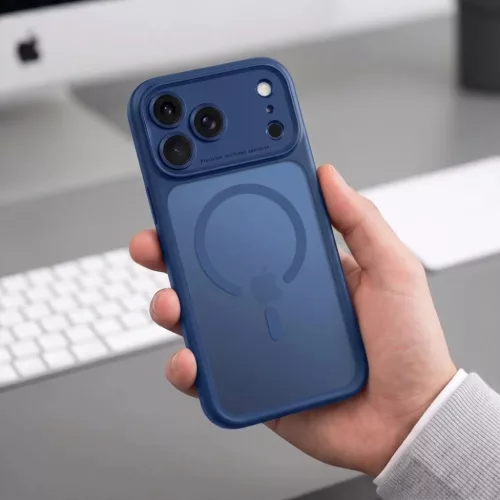 Apple iPhone 17 Pro Max / 18 Pro Max Mélykék matt Tech-Protect MagPe-5906302341894 6 kép