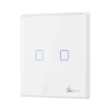 Sonoff T2EU2C-RF Érintős villanykapcsoló Wi-Fi 433MHz Vezeték nélküli RF távirányító fehér (M0802030010)