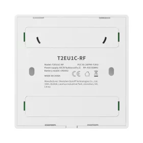 Sonoff T2EU2C-RF Érintős villanykapcsoló Wi-Fi 433MHz Vezeték nél-6920075776263 2 kép