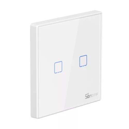Sonoff T2EU2C-RF Érintős villanykapcsoló Wi-Fi 433MHz Vezeték nél-6920075776263 4 kép