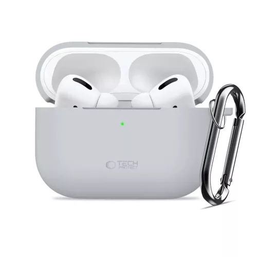 Apple AirPods Pro 3 Tech-protect Silicone Hook Ceruza Szürke tok-5906302333141 3 kép