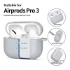 Apple AirPods Pro 3 Tech-protect Silicone Hook Ceruza Szürke tok-5906302333141 4 kép