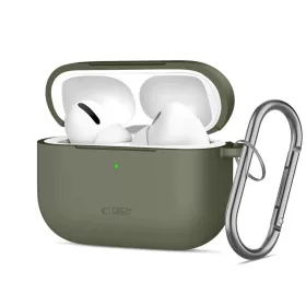   Apple AirPods Pro 3 Tech-protect Silicone Hook Olíva Zöld tok