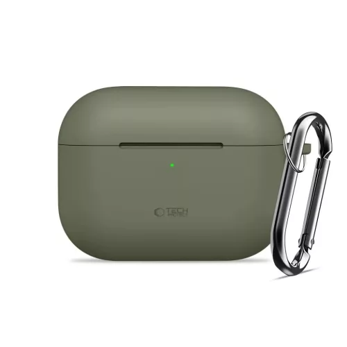 Apple AirPods Pro 3 Tech-protect Silicone Hook Olíva Zöld tok-5906302333189 2 kép