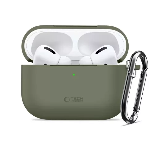 Apple AirPods Pro 3 Tech-protect Silicone Hook Olíva Zöld tok-5906302333189 3 kép